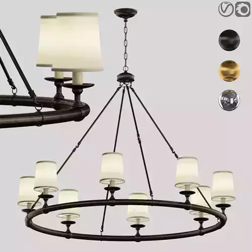 Devon Round Chandelier 8 Light 