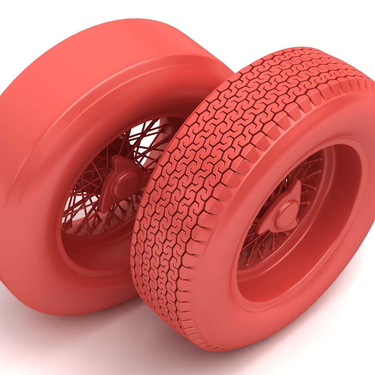 Dunlop CR65 tyres - Borrani wheels 3D print model_9