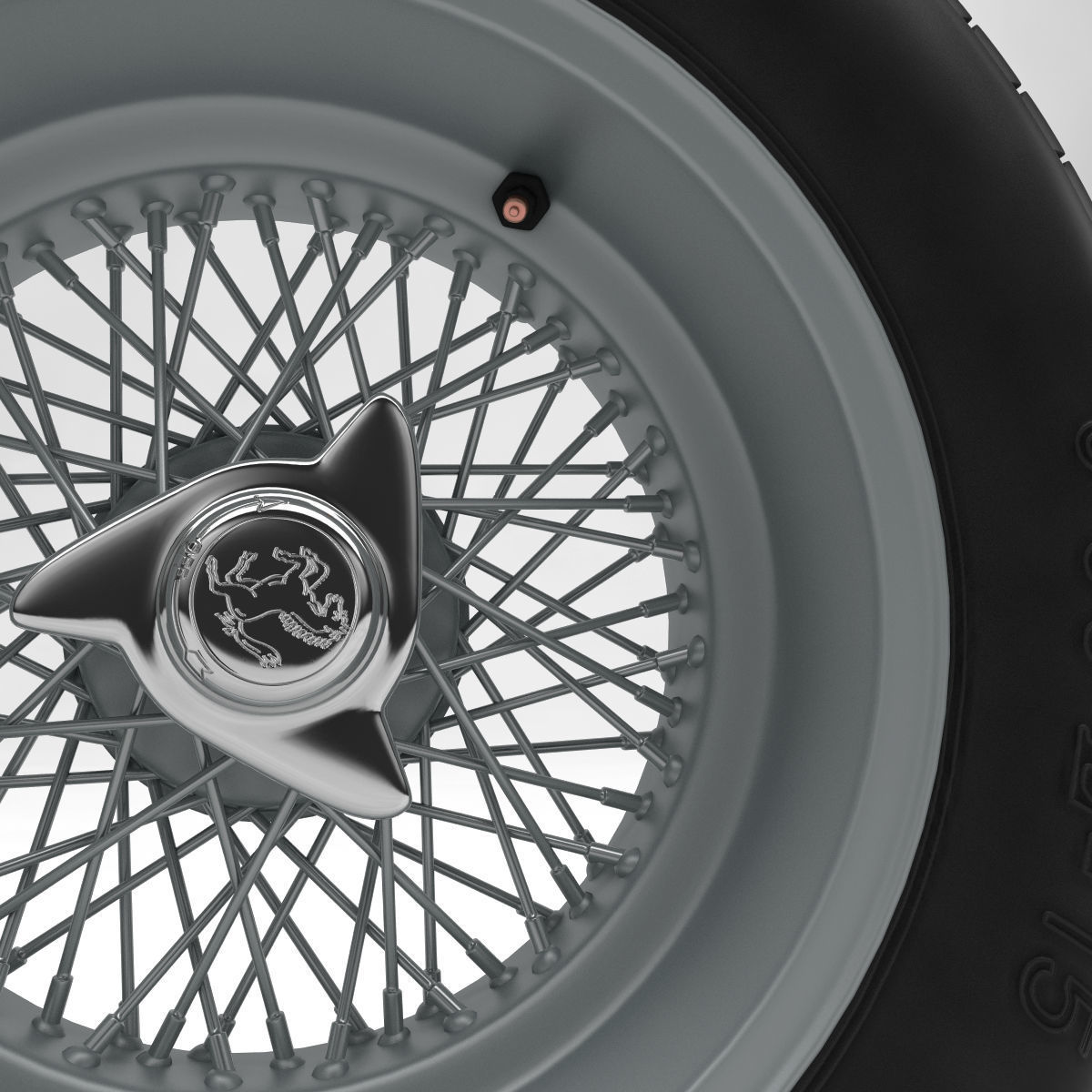 Dunlop CR65 tyres - Borrani wheels 3D print model_10