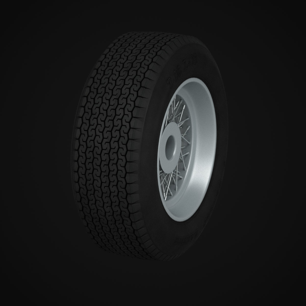 Dunlop CR65 tyres - Borrani wheels 3D print model_24