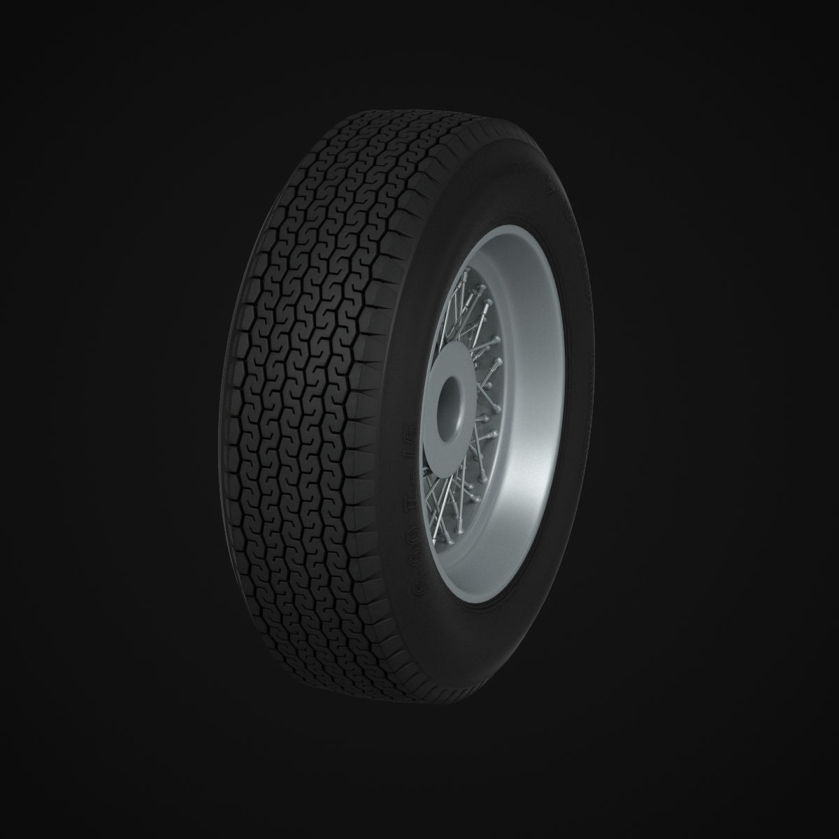 Dunlop CR65 tyres - Borrani wheels 3D print model_18