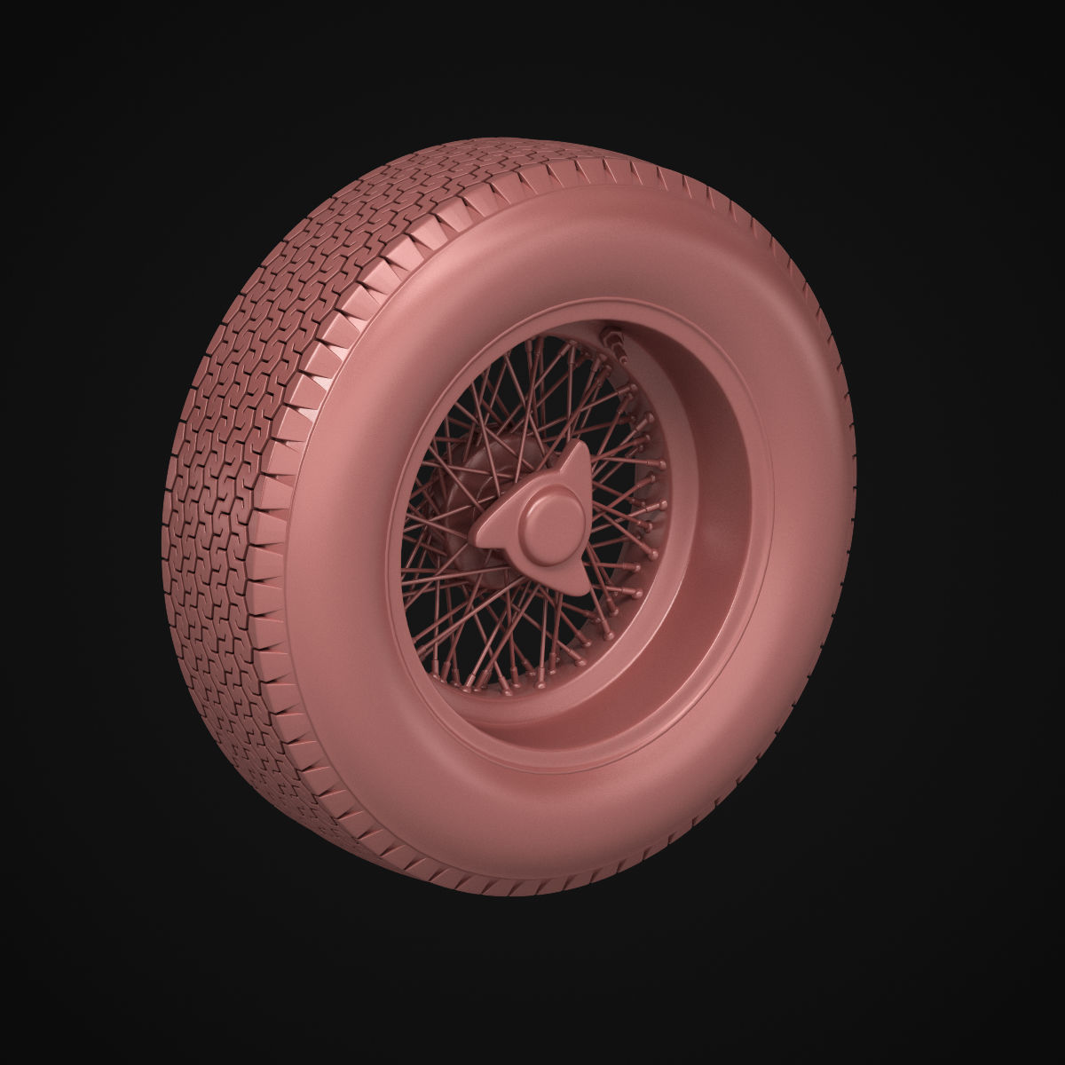 Dunlop CR65 tyres - Borrani wheels 3D print model_27