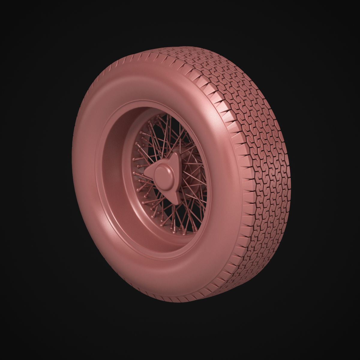 Dunlop CR65 tyres - Borrani wheels 3D print model_31
