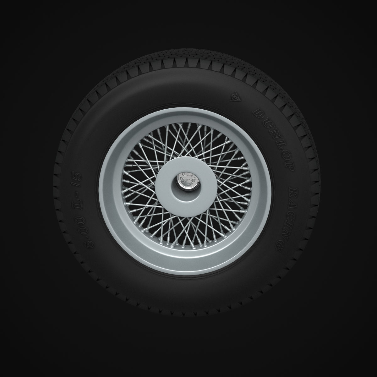 Dunlop CR65 tyres - Borrani wheels 3D print model_17