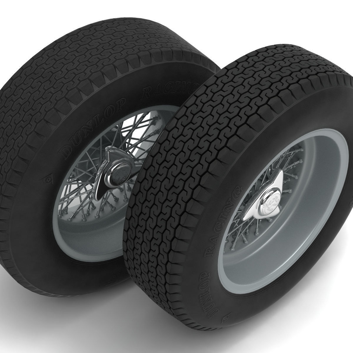 Dunlop CR65 tyres - Borrani wheels 3D print model_8