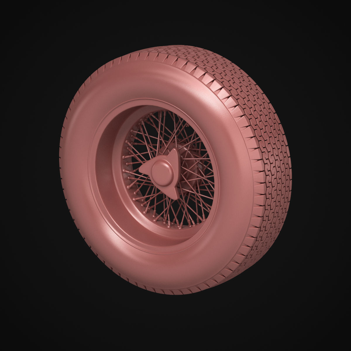 Dunlop CR65 tyres - Borrani wheels 3D print model_26
