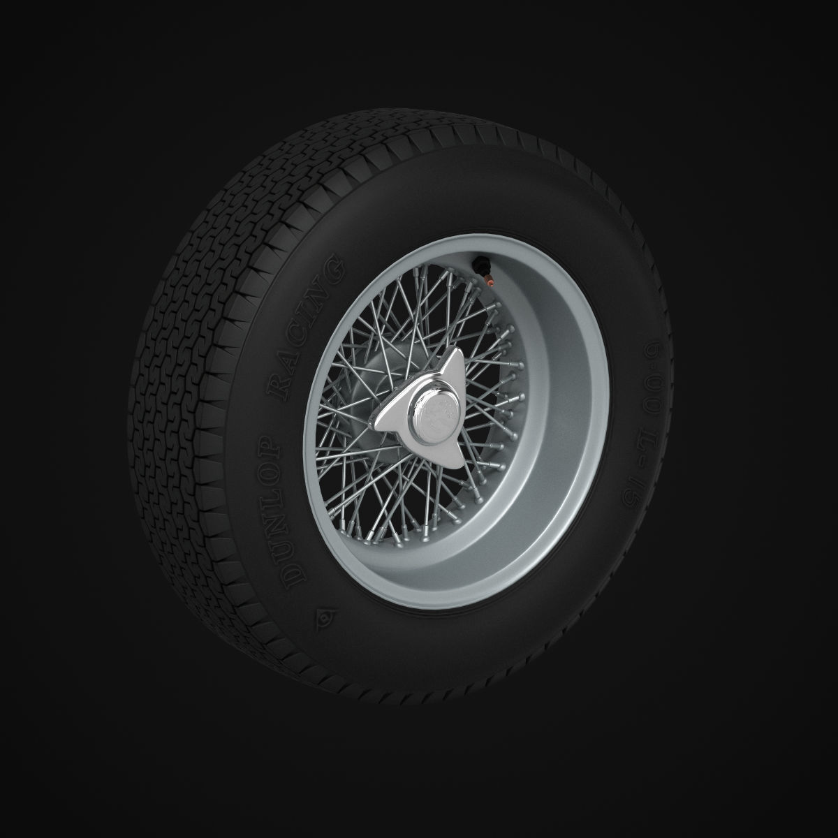 Dunlop CR65 tyres - Borrani wheels 3D print model_15