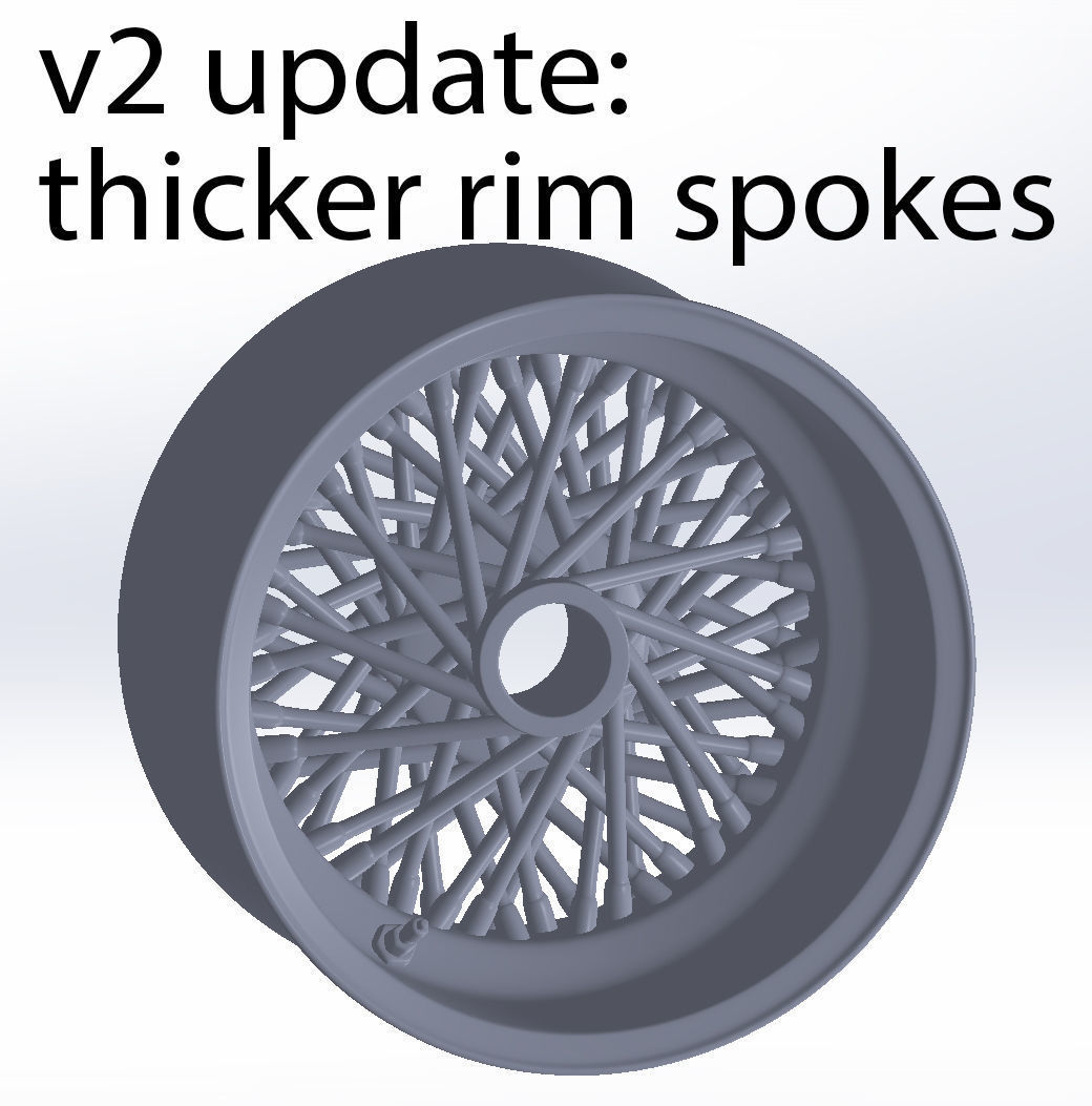 Dunlop CR65 tyres - Borrani wheels 3D print model_3