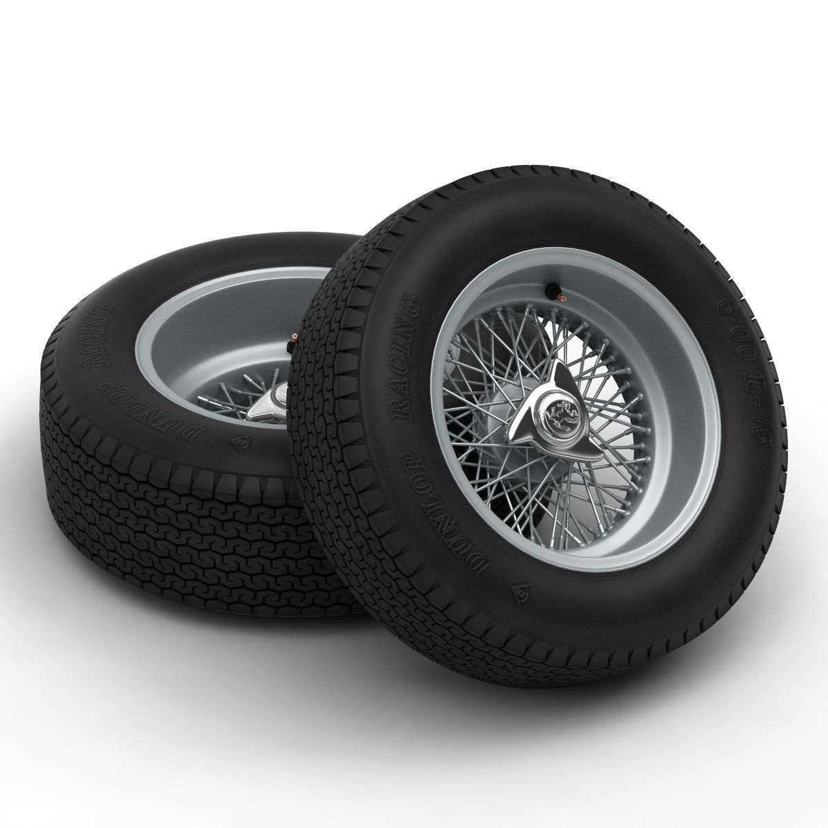 Dunlop CR65 tyres - Borrani wheels 3D print model_6