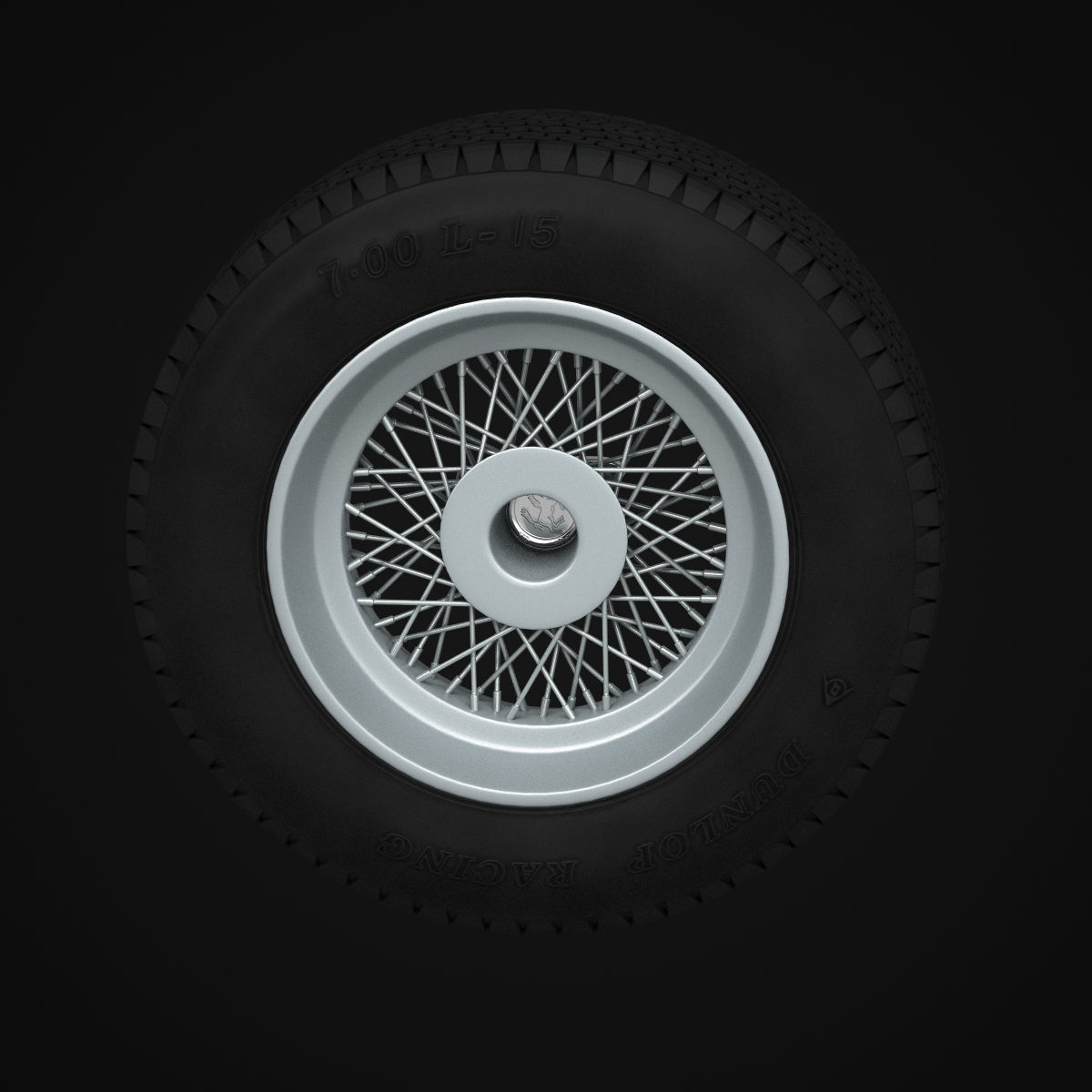 Dunlop CR65 tyres - Borrani wheels 3D print model_23