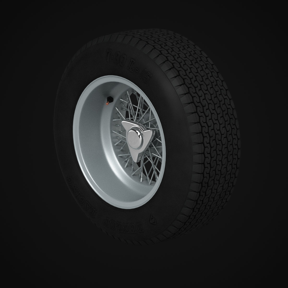 Dunlop CR65 tyres - Borrani wheels 3D print model_25