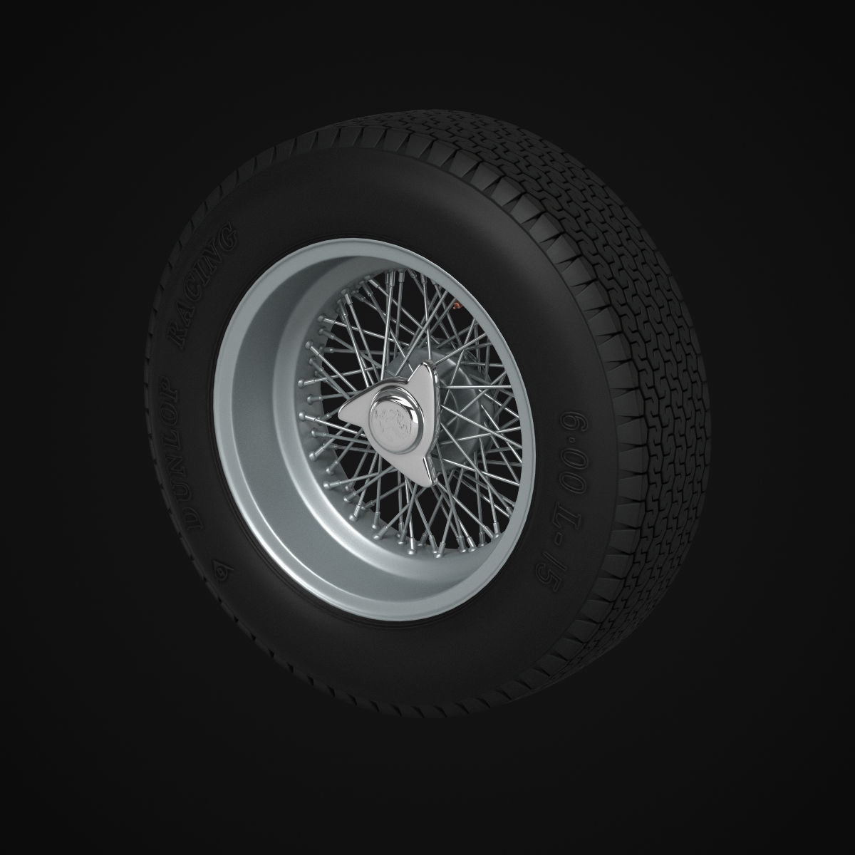 Dunlop CR65 tyres - Borrani wheels 3D print model_14