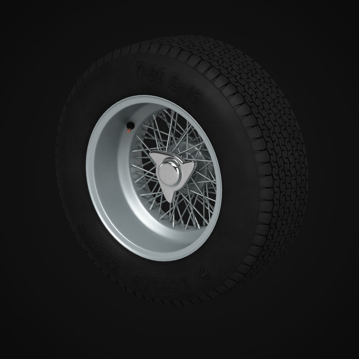 Dunlop CR65 tyres - Borrani wheels 3D print model_20