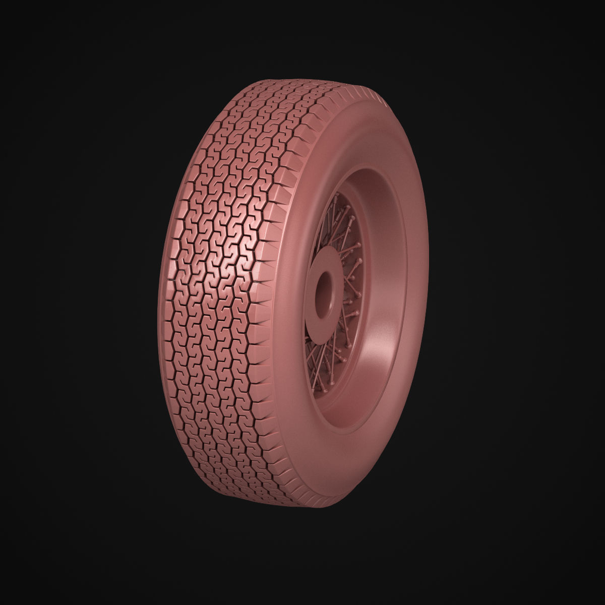 Dunlop CR65 tyres - Borrani wheels 3D print model_30