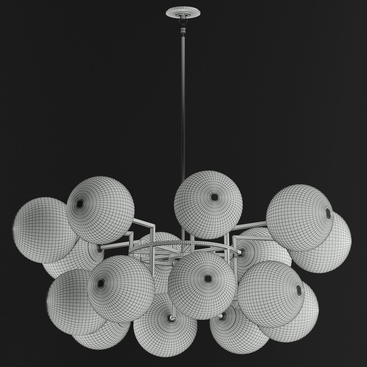 Rowan Round Chandelier 3D model_2