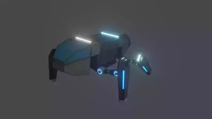 Hover Ferry Low-poly 3D model