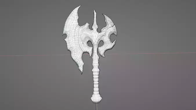 Axe-Melee Weapon Low-poly 3D model