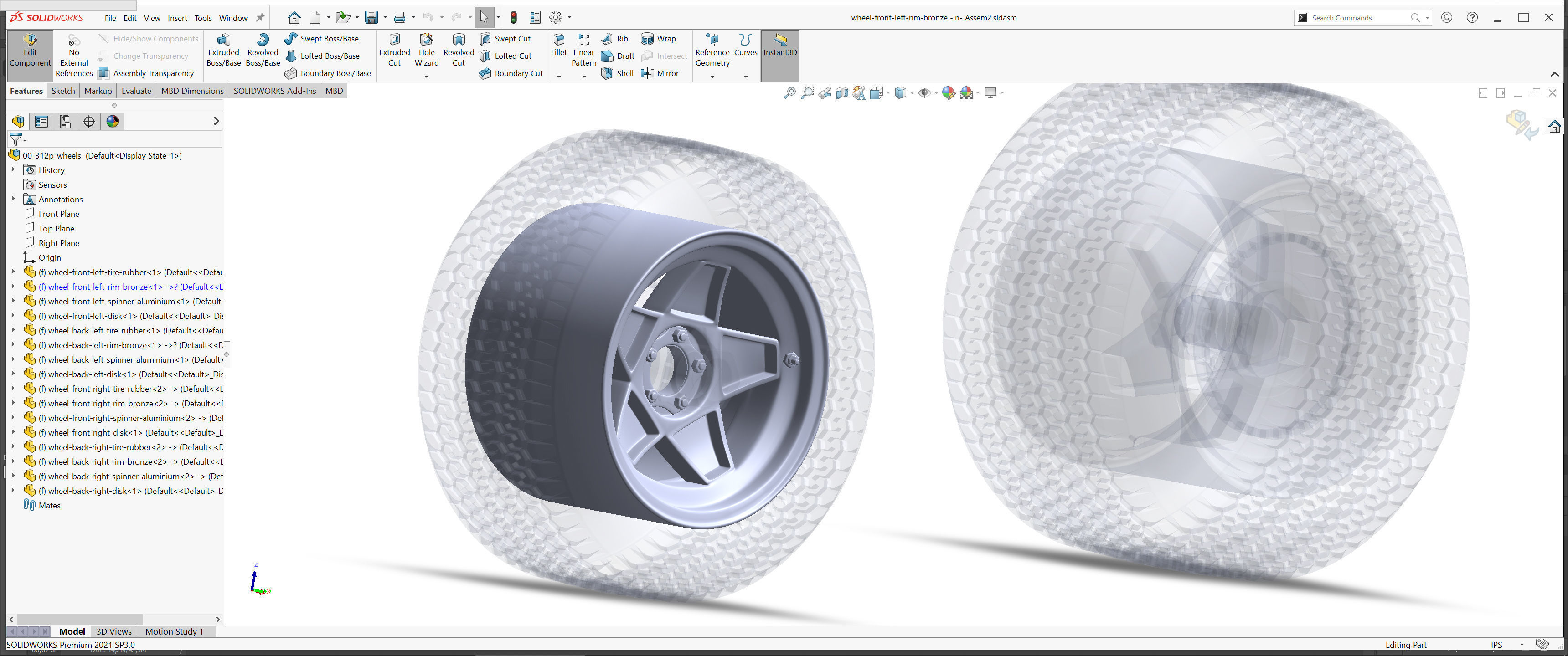 3D Printable Classic Racing Wheels Bundle 3D Model Collection_11