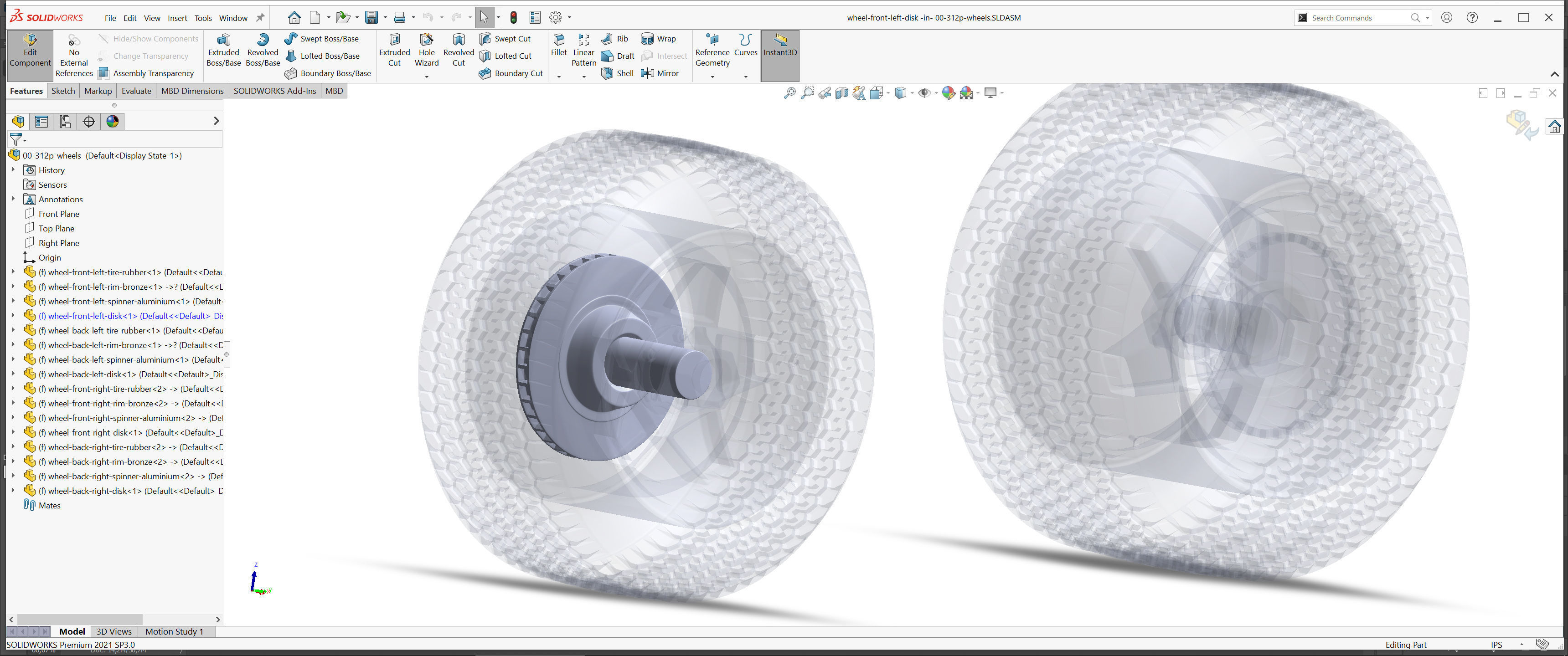 3D Printable Classic Racing Wheels Bundle 3D Model Collection_10