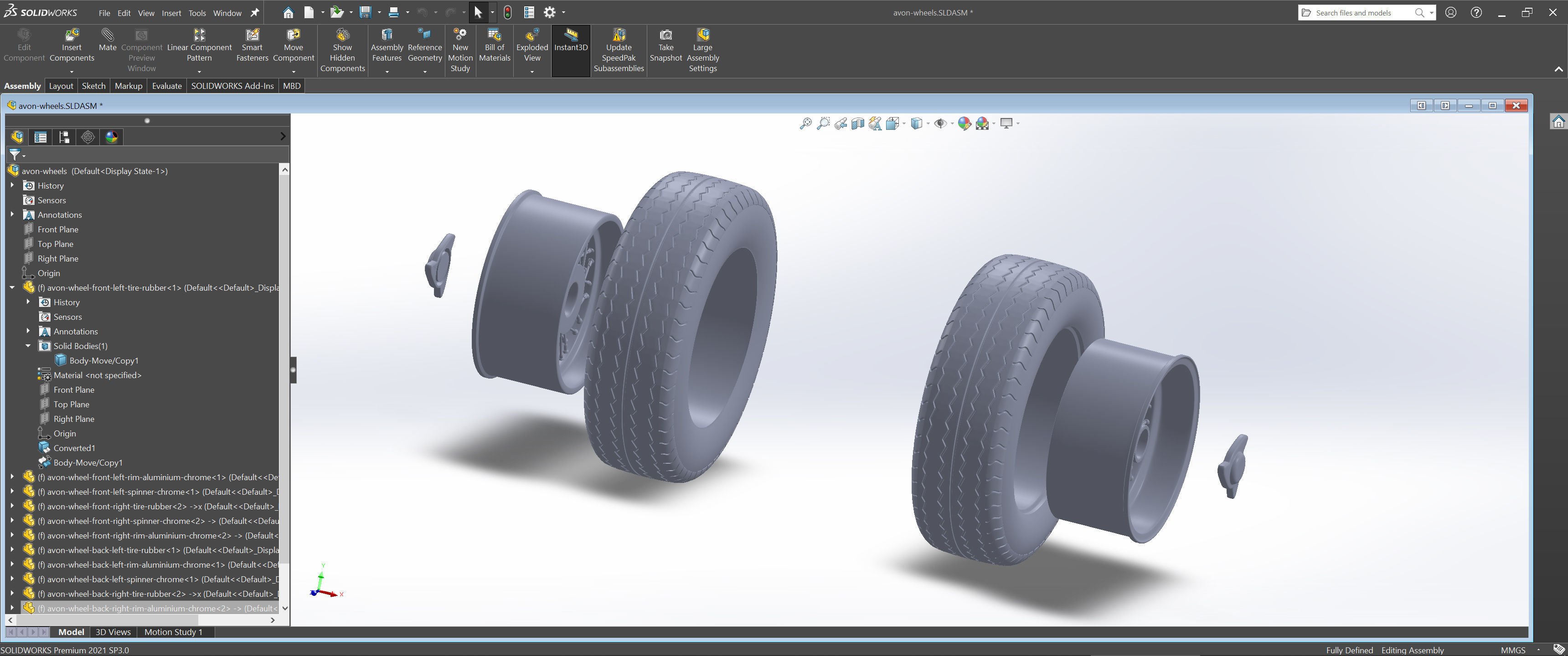 3D Printable Classic Racing Wheels Bundle 3D Model Collection_16