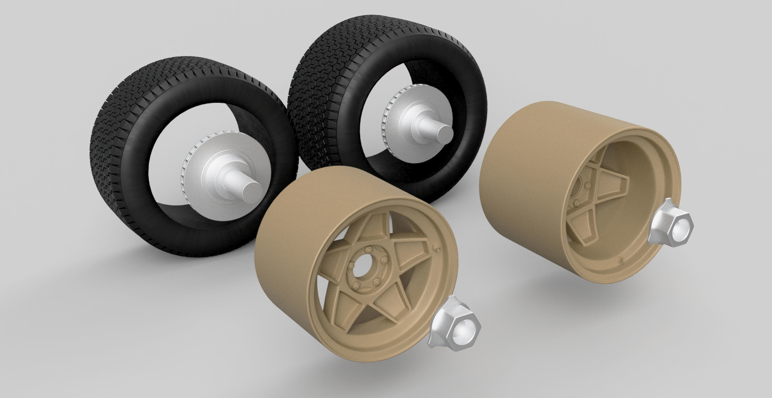 3D Printable Classic Racing Wheels Bundle 3D Model Collection_13