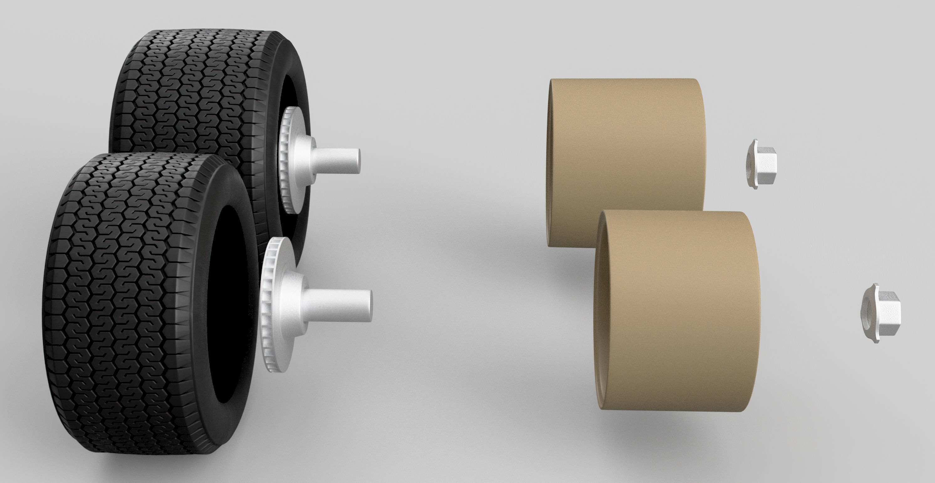 3D Printable Classic Racing Wheels Bundle 3D Model Collection_14