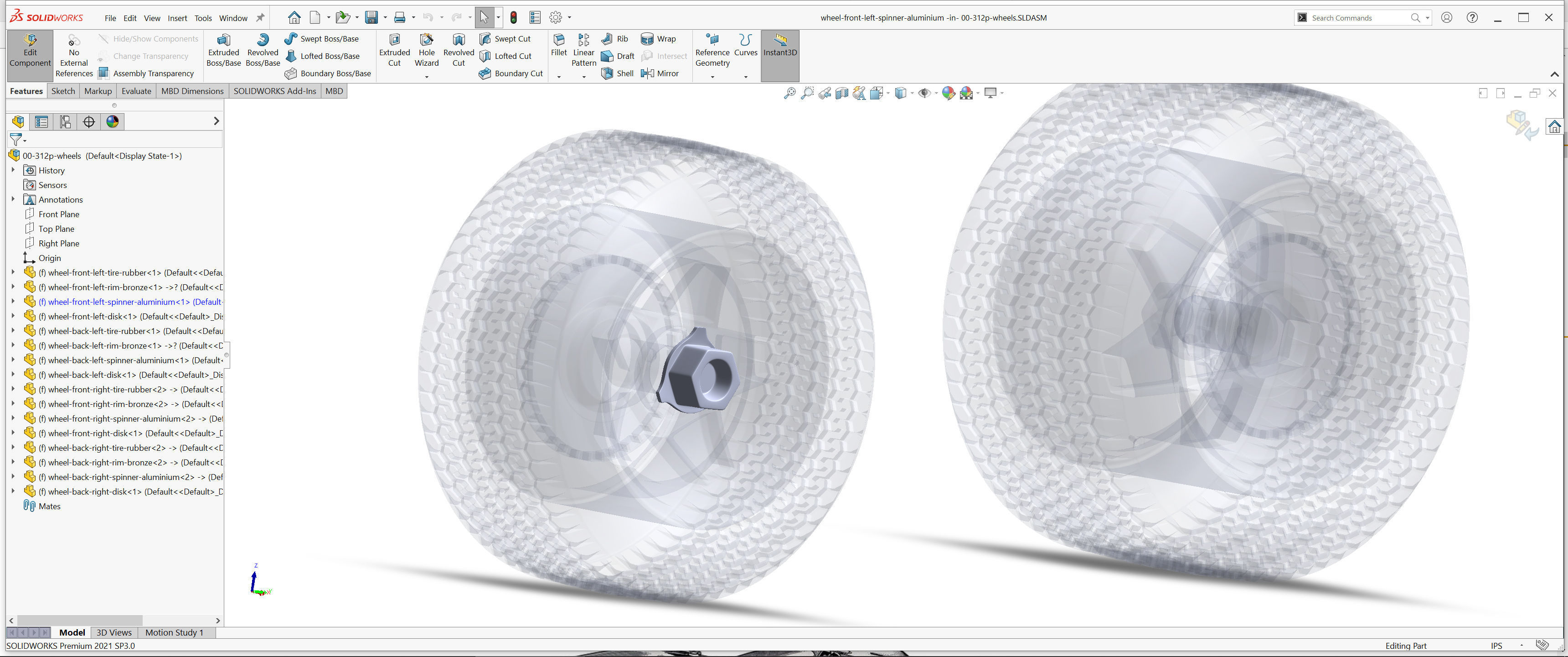 3D Printable Classic Racing Wheels Bundle 3D Model Collection_9