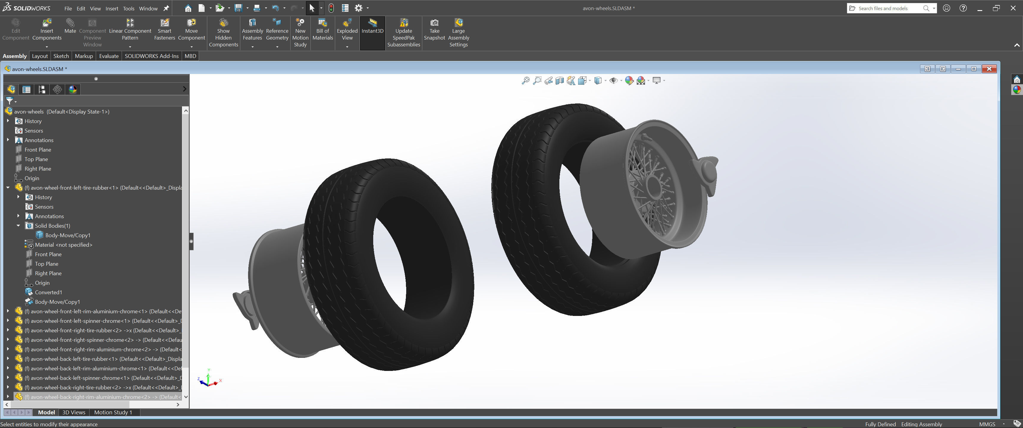 3D Printable Classic Racing Wheels Bundle 3D Model Collection_15