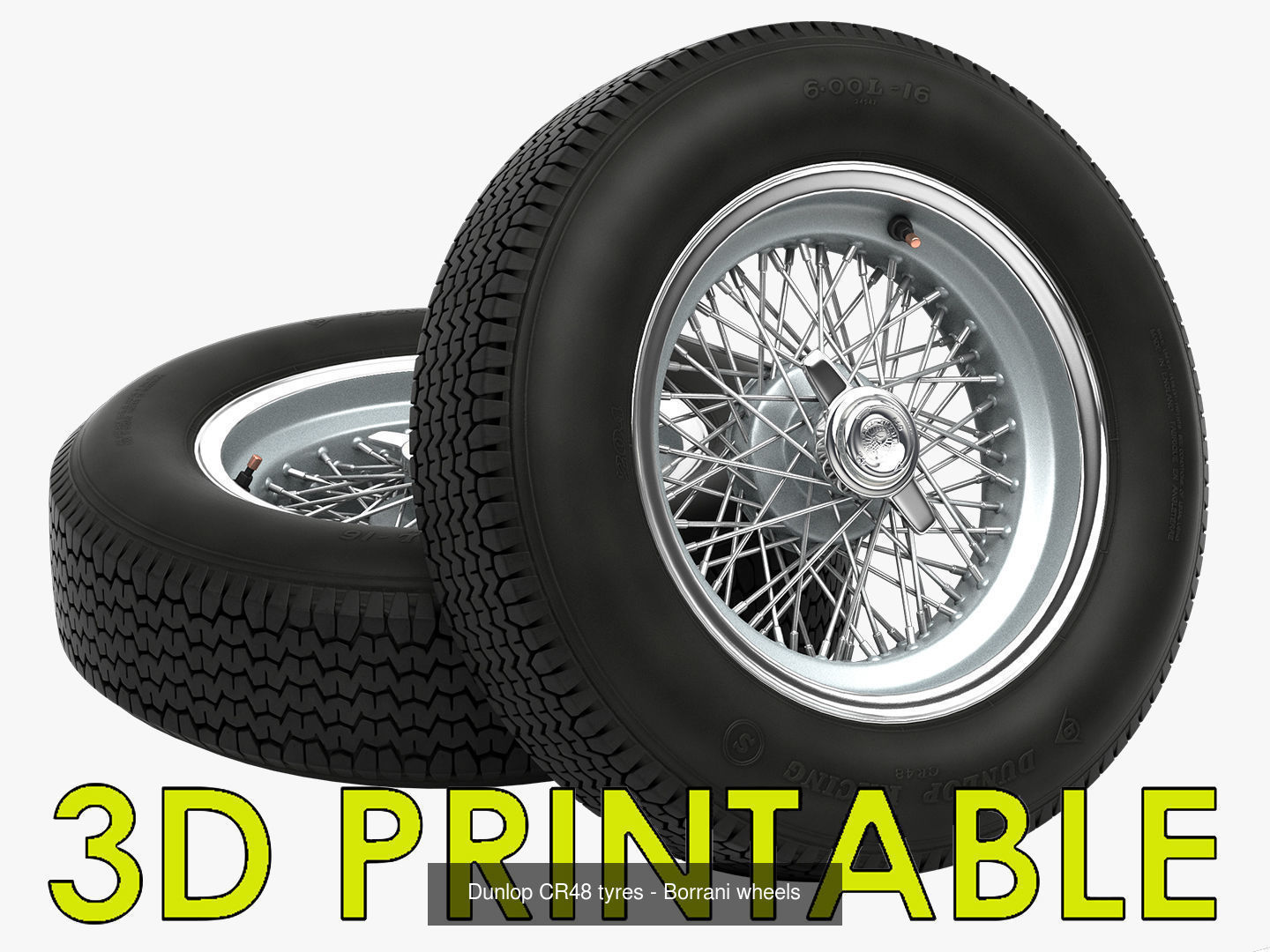 3D Printable Classic Racing Wheels Bundle 3D Model Collection_2