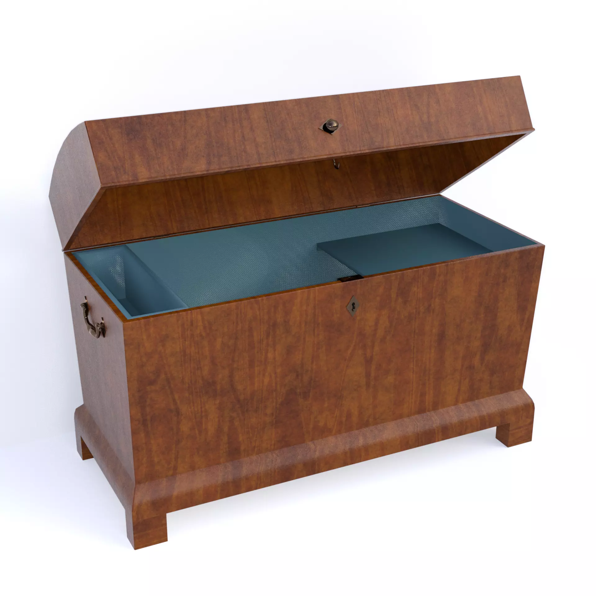 19th Century Chest Biedermeier Style for Daz Low-poly 3D model