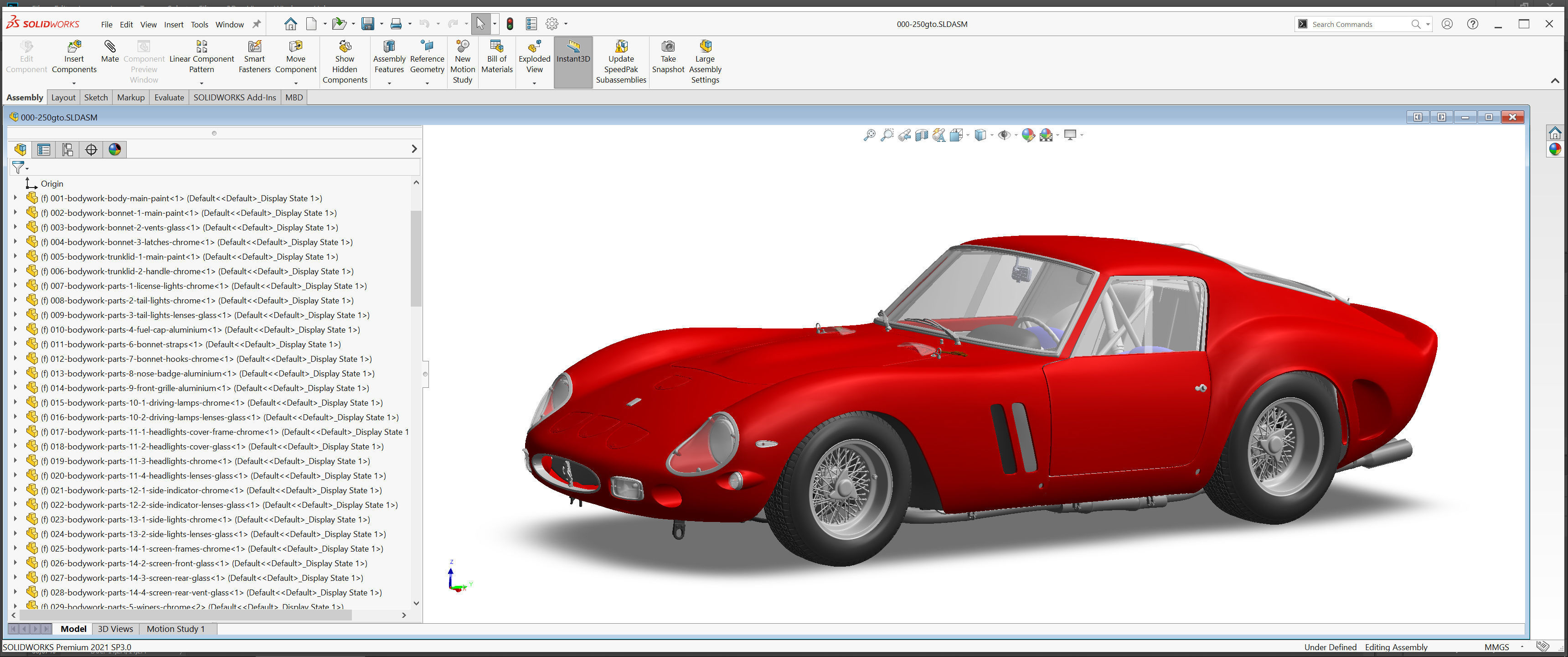 Ferrari 250 GTO - Full Car Kit Bundle Pack 3D Model Collection_19