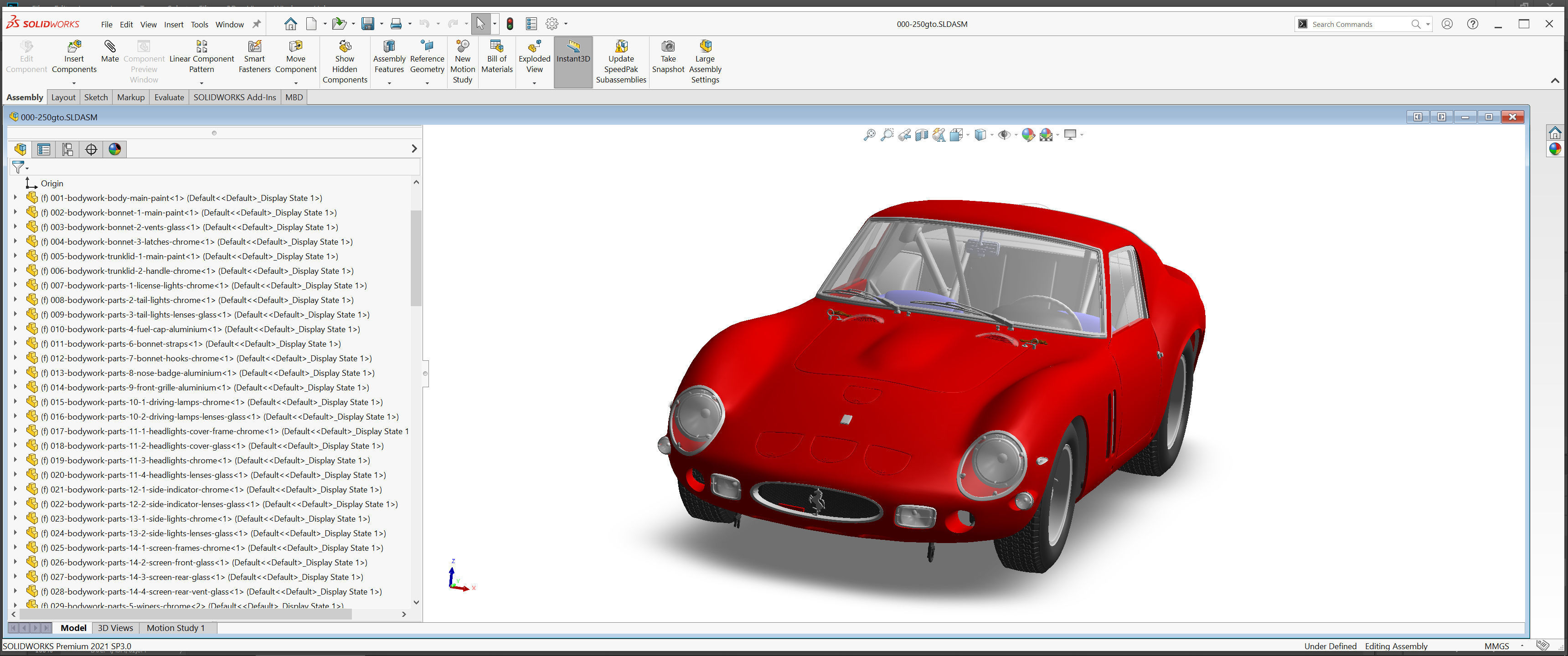 Ferrari 250 GTO - Full Car Kit Bundle Pack 3D Model Collection_20