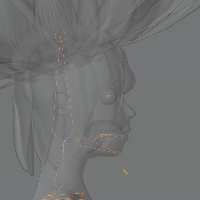 Flower Girl 3D model_7