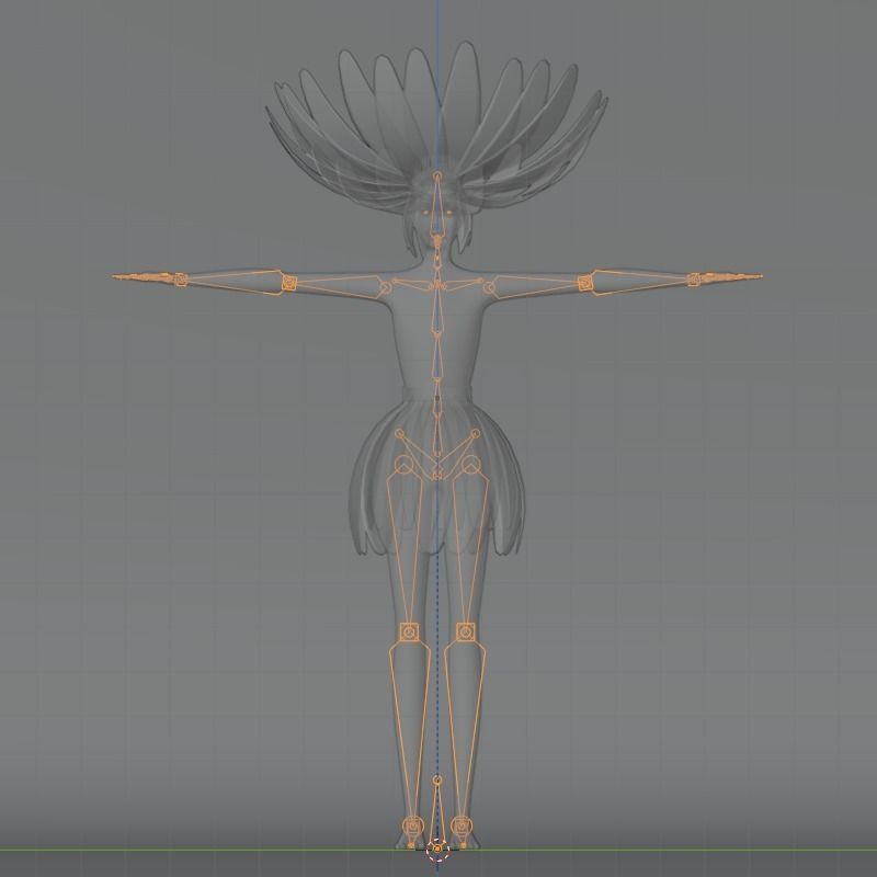 Flower Girl 3D model_6