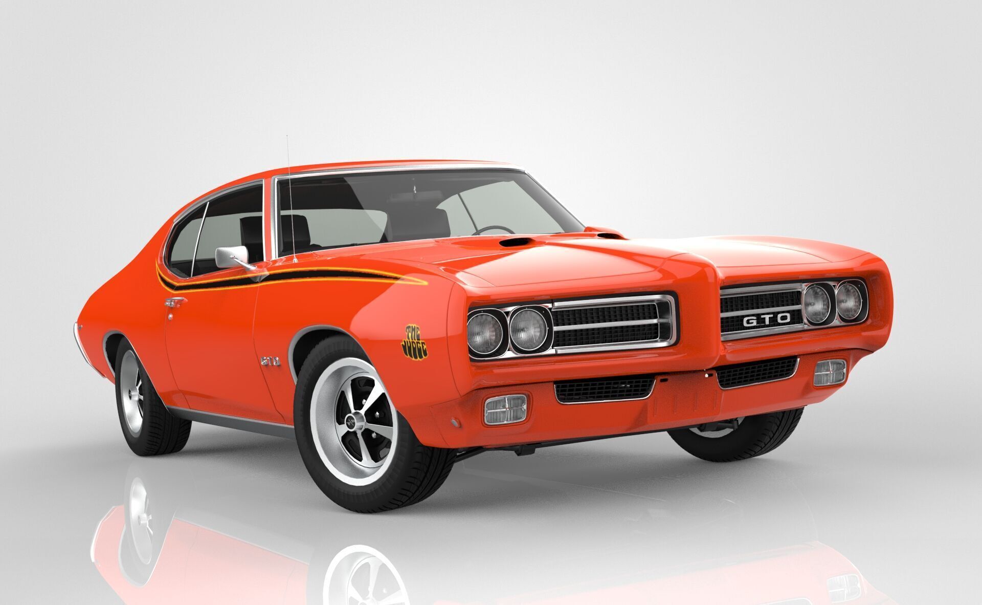 Pontiac GTO The Judge 1969 3D model_9