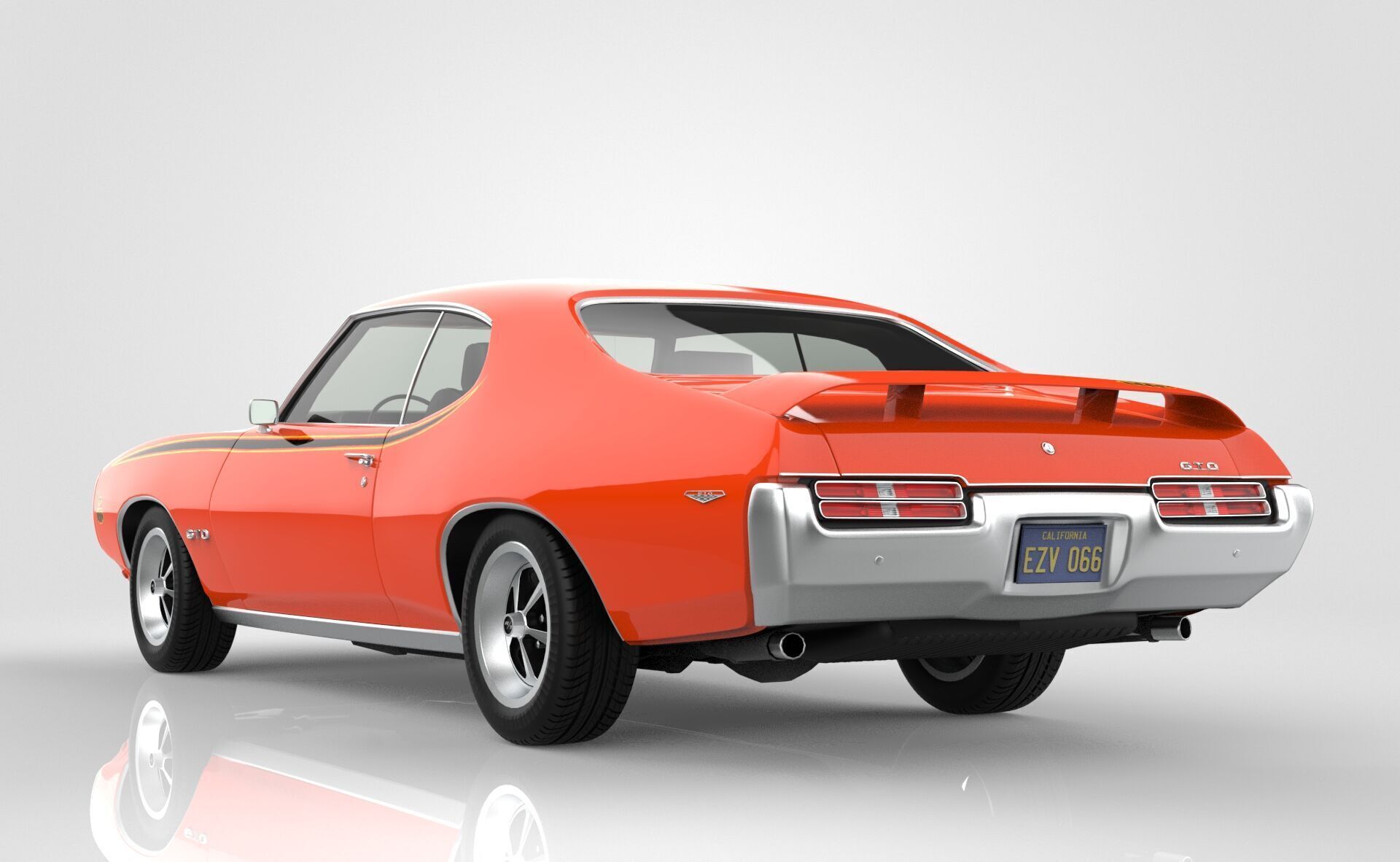 Pontiac GTO The Judge 1969 3D model_3