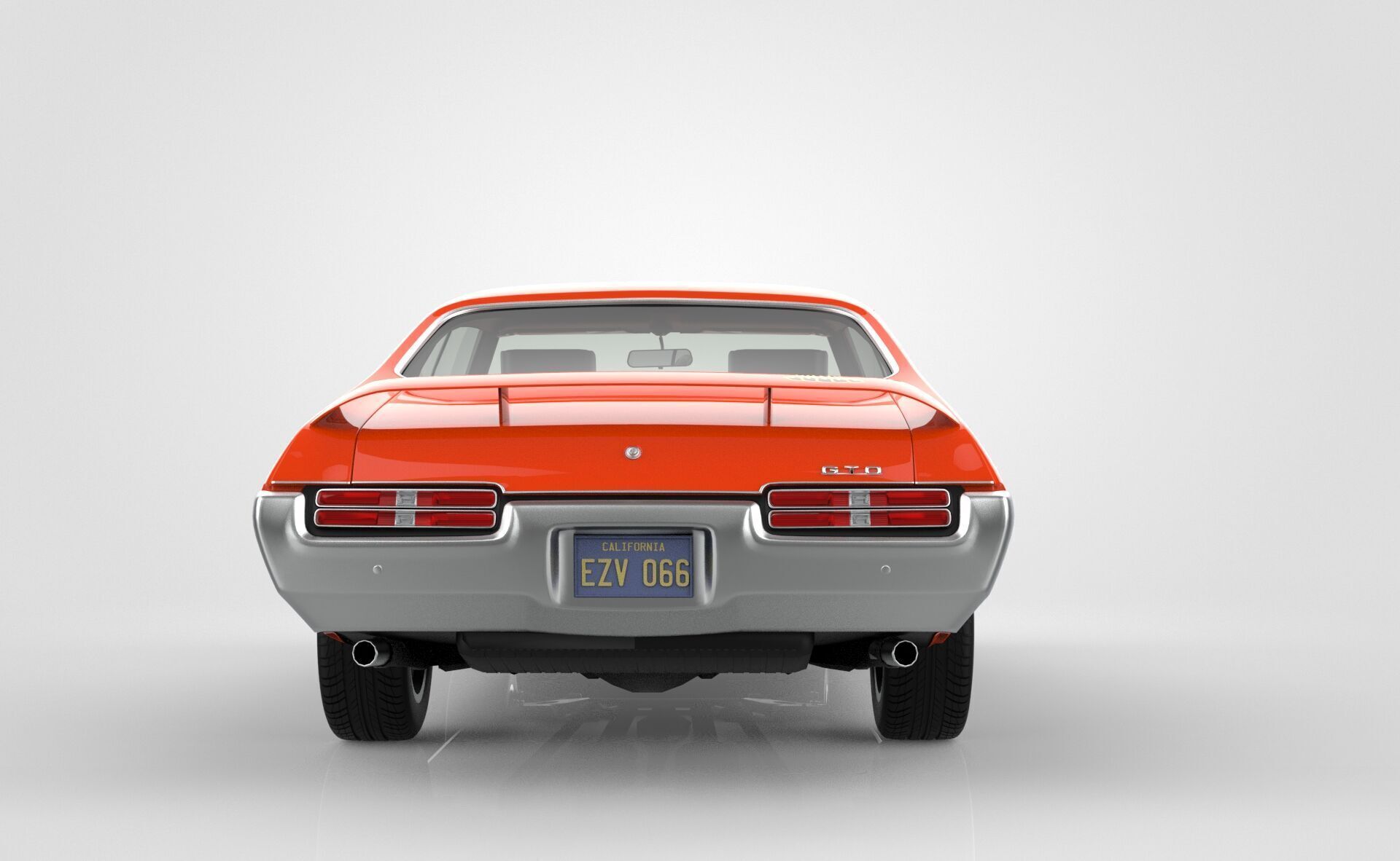 Pontiac GTO The Judge 1969 3D model_4