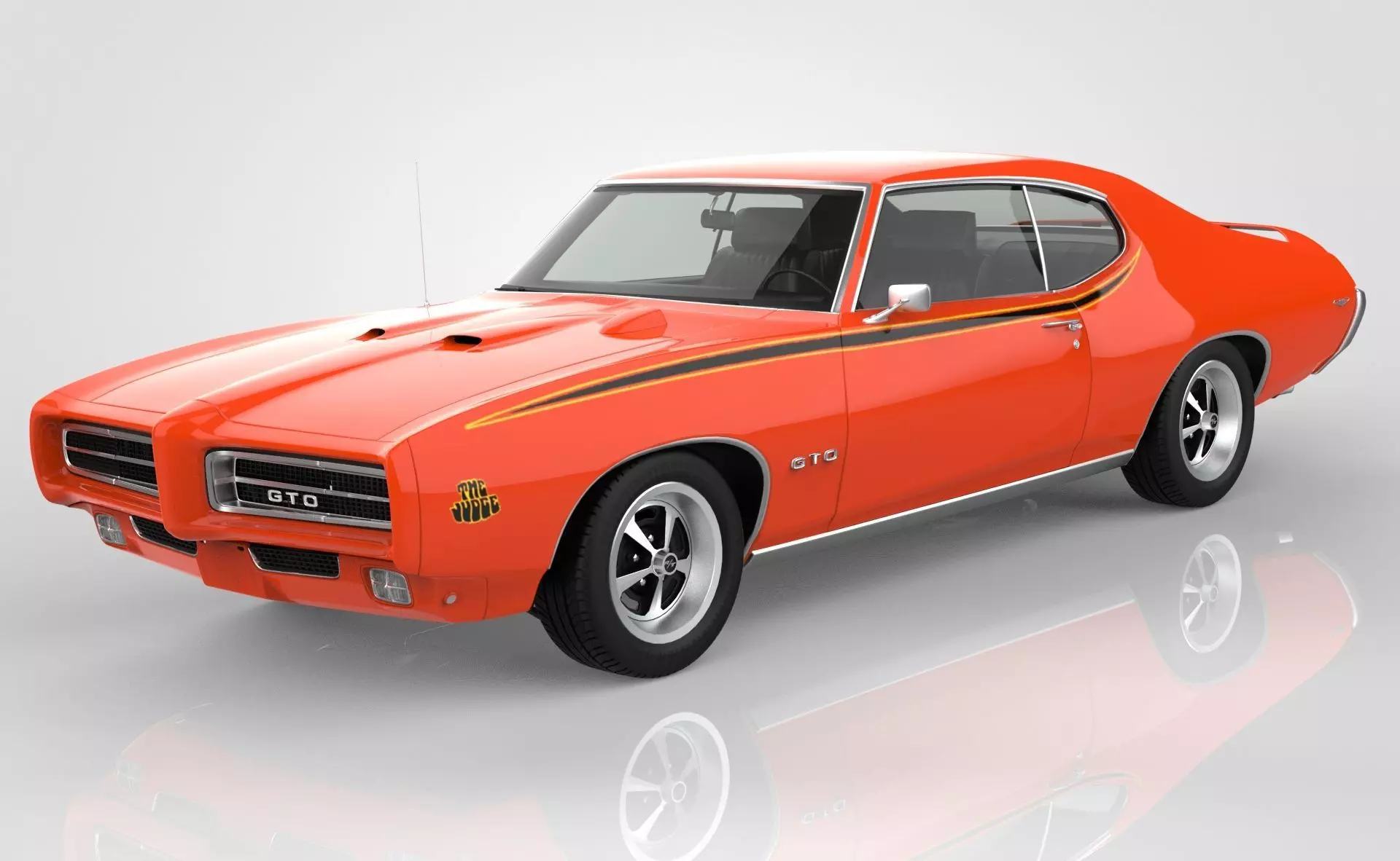 Pontiac GTO The Judge 1969 3D model_0