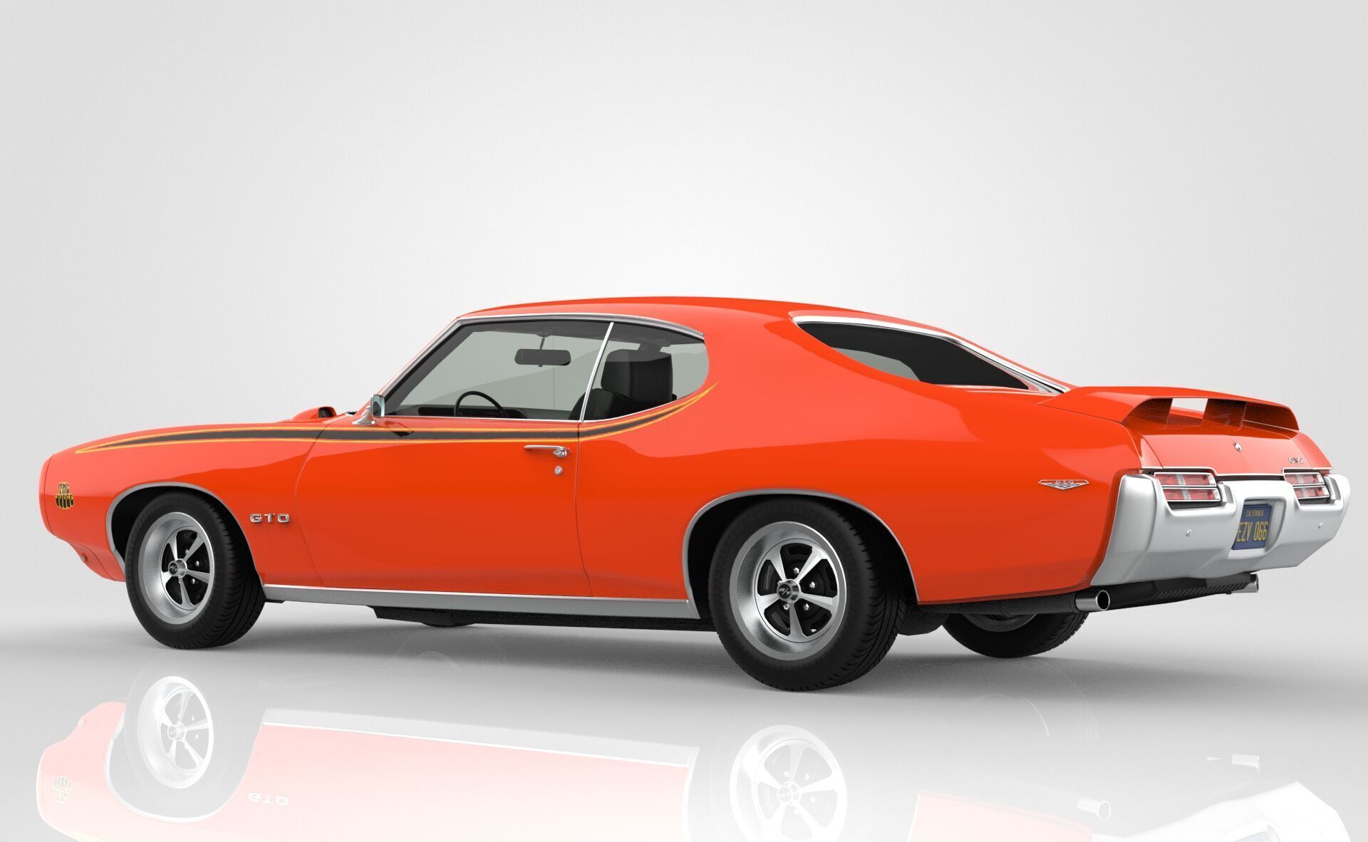 Pontiac GTO The Judge 1969 3D model_2