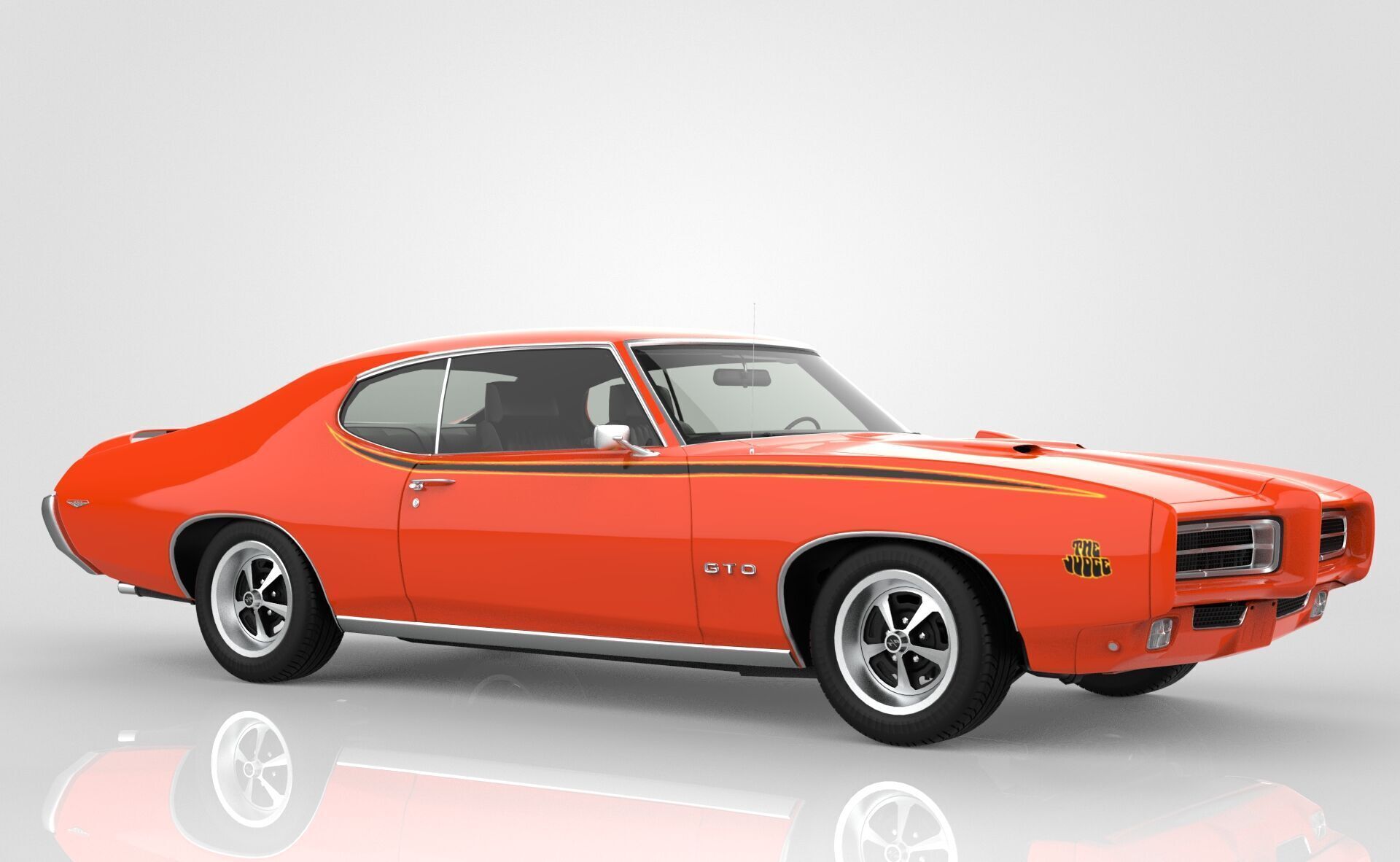 Pontiac GTO The Judge 1969 3D model_8