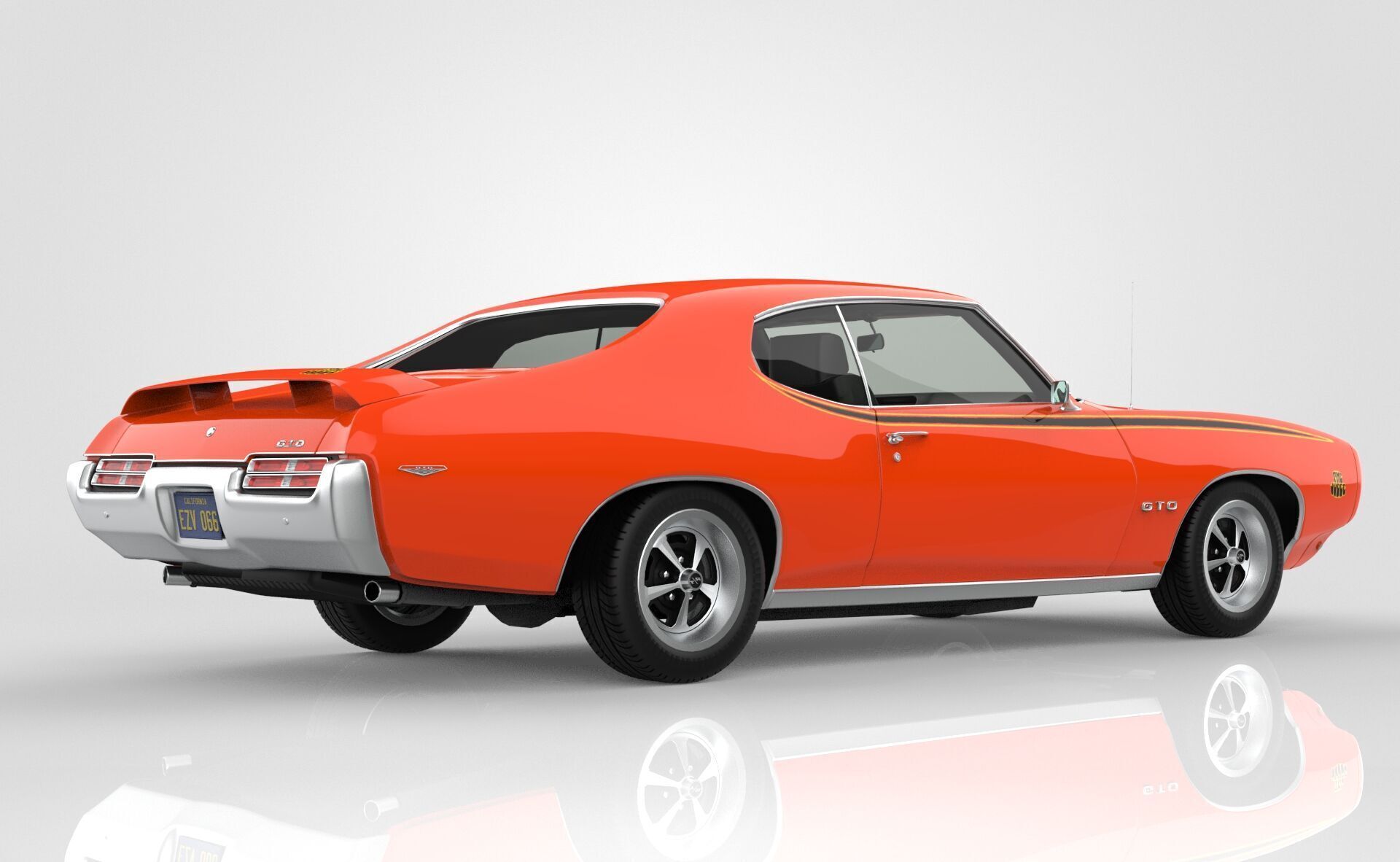 Pontiac GTO The Judge 1969 3D model_6