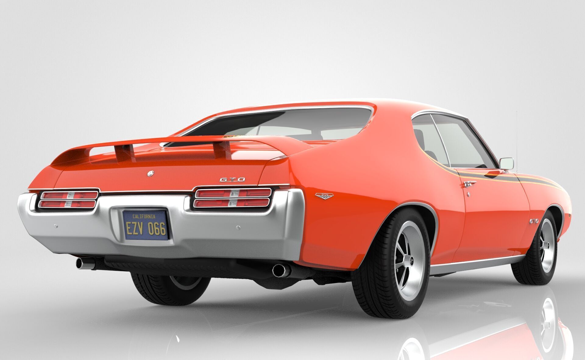 Pontiac GTO The Judge 1969 3D model_5