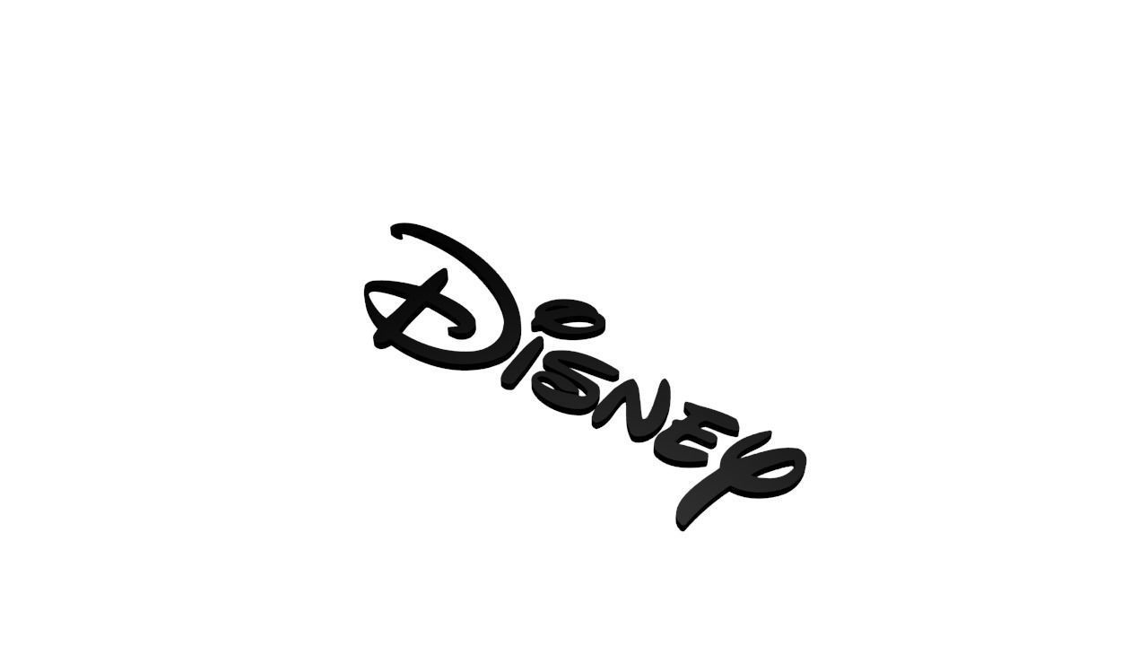 Disney Logo  3D print model_2