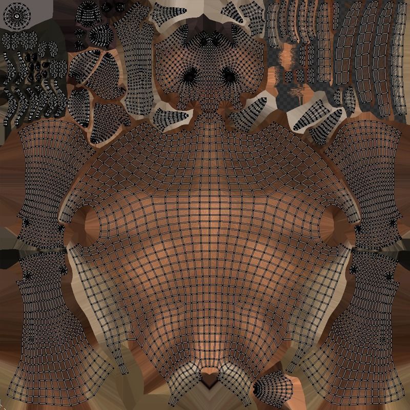 Red Deer Family Low-poly 3D model_38