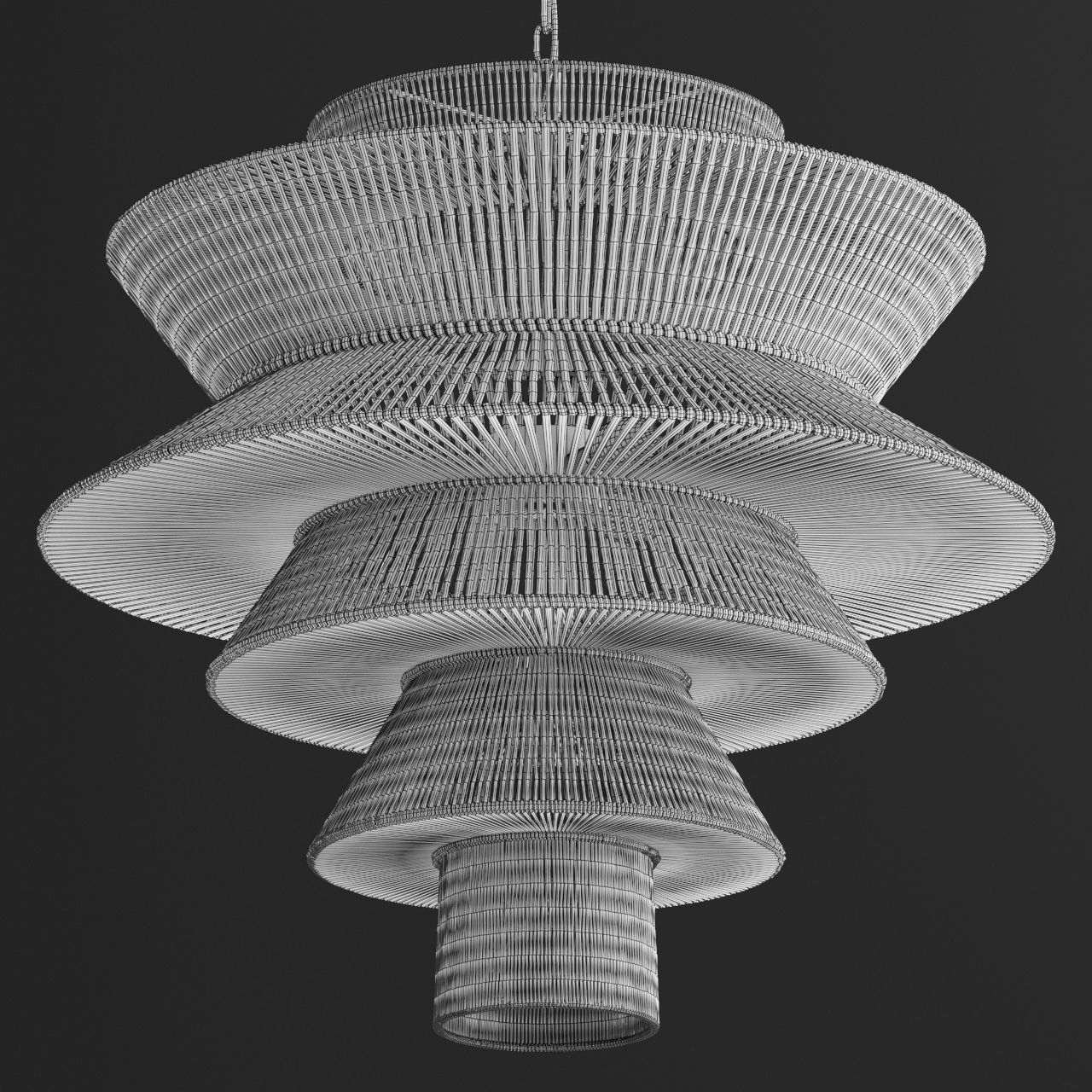 Newport Natural Chandelier 3D model_3