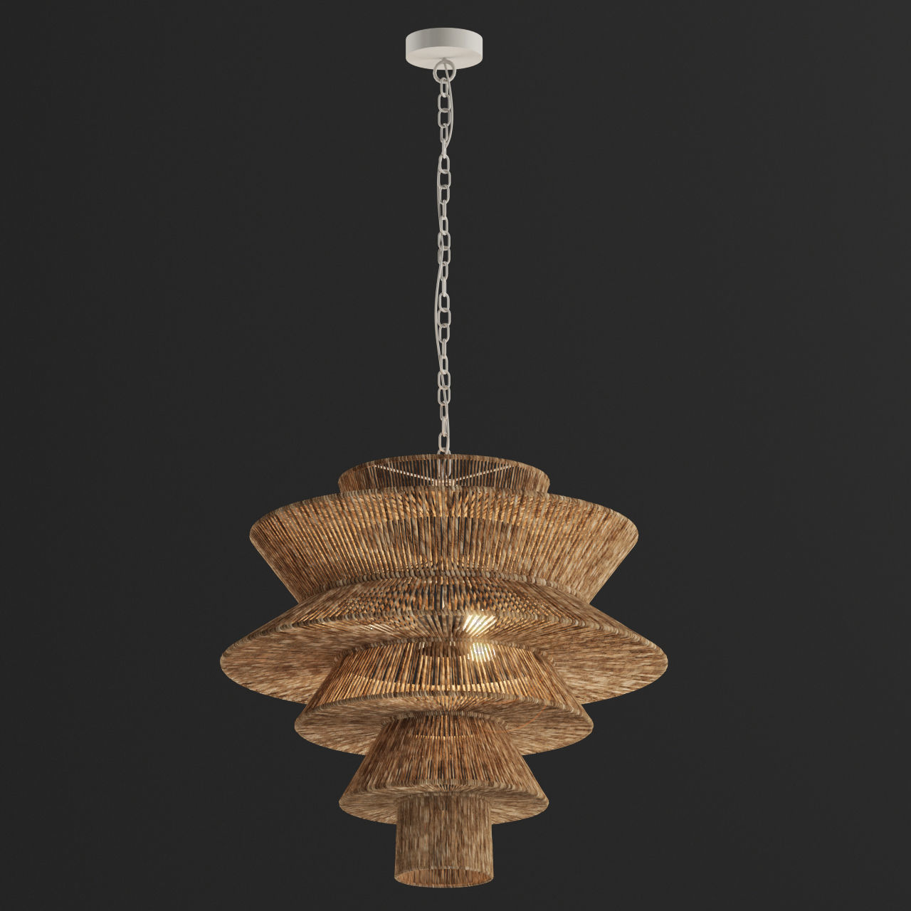 Newport Natural Chandelier 3D model_2