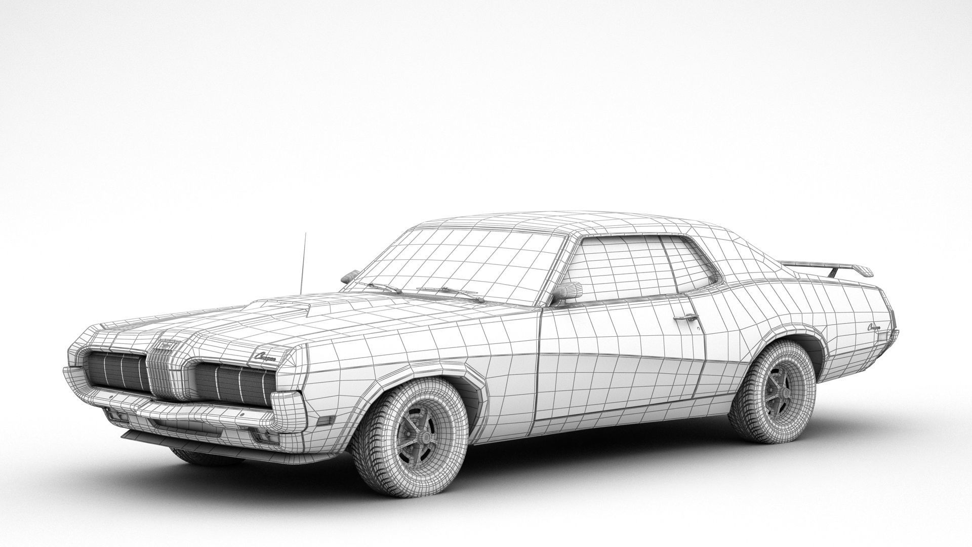 Mercury Cougar 3D model_11
