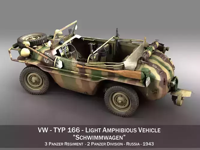 VW - Typ 166 - Schwimmwagen - 2 Panzer Division