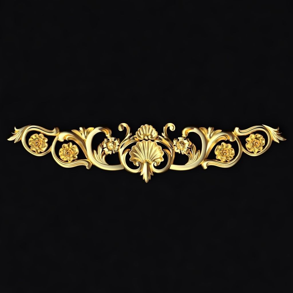 Collection 30 high quality center decors for furniture ornaments 3D model_6