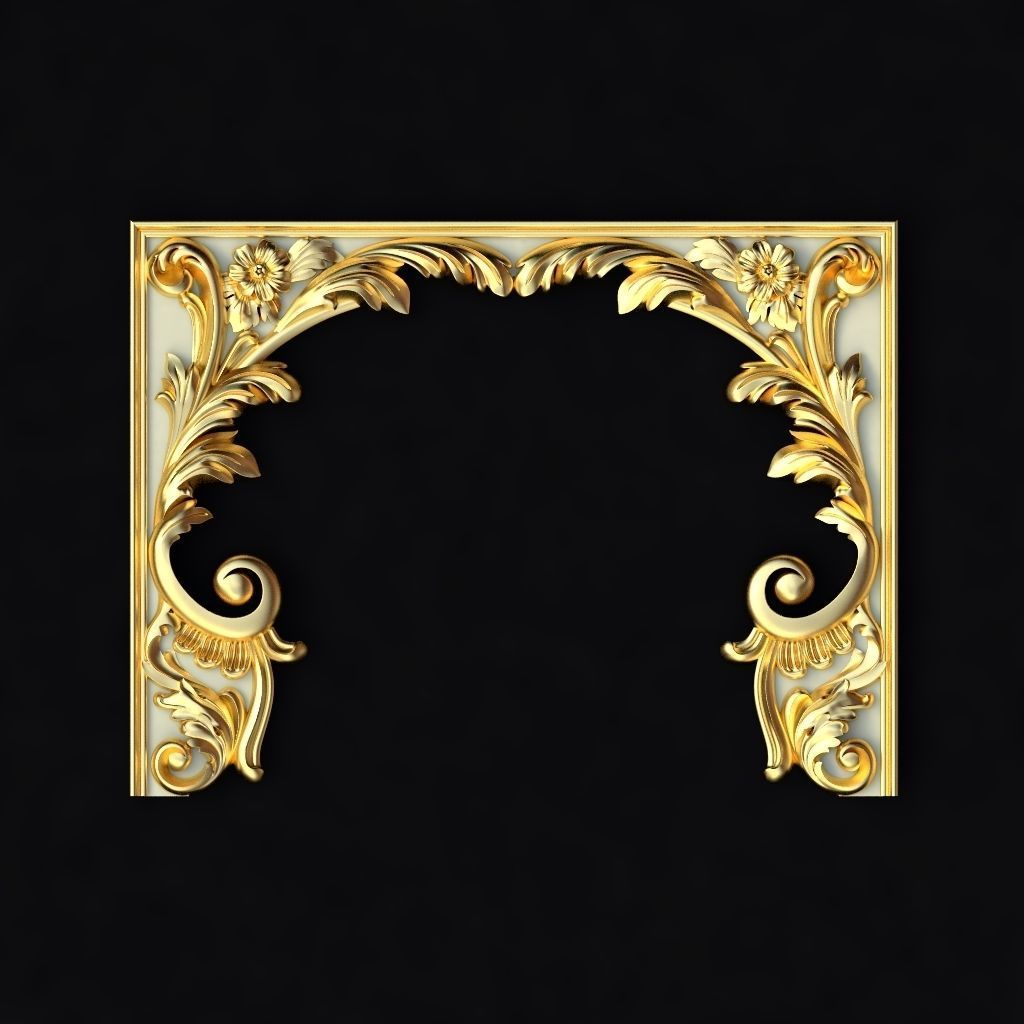 Collection 30 high quality center decors for furniture ornaments 3D model_11